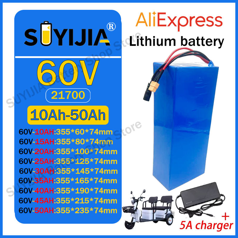 60V 30Ah 21700 Battery Pack - Batterie au lithium 21700 60V 50Ah