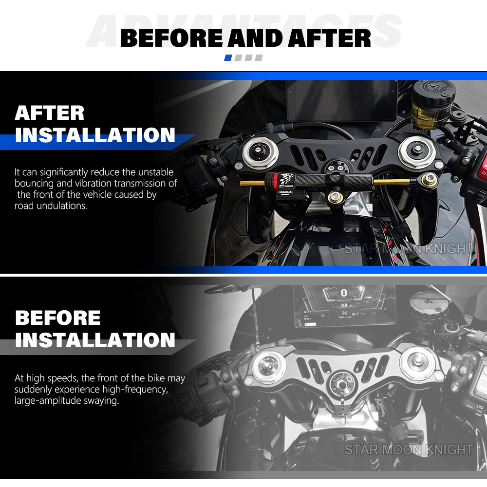 Moto Amortisseur De Direction  - Steering Damper Stabilizer Kit Cnc avis et prix